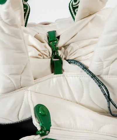 TENNIS QUILTED TOTE BACKPACK - WHITE