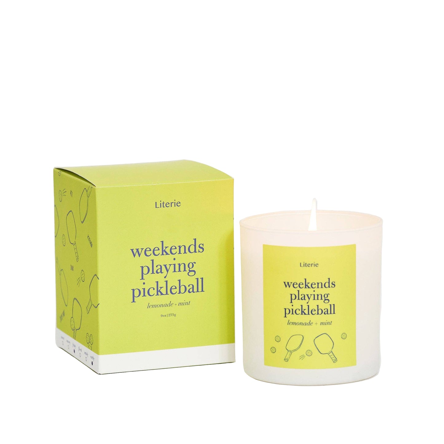 WEEKENDS PLAYING PICKLEBALL CANDLE