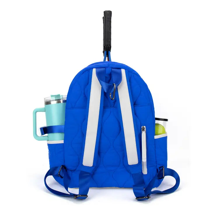 TENNIS COURTSIDE BACKBPACK - ELECTRIC BLUE
