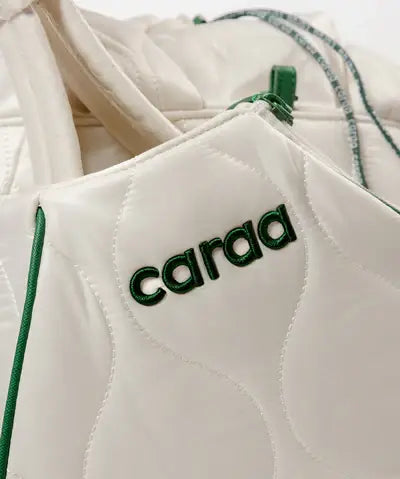 TENNIS QUILTED TOTE BACKPACK - WHITE