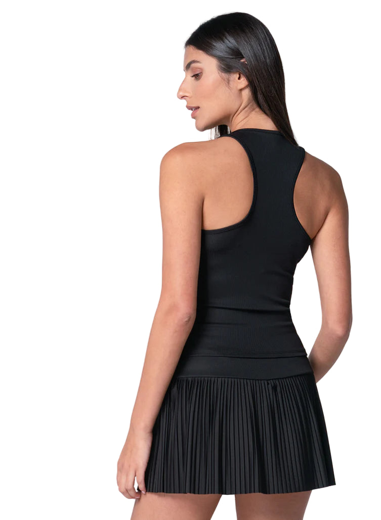 RACER RIB TANK - BLACK