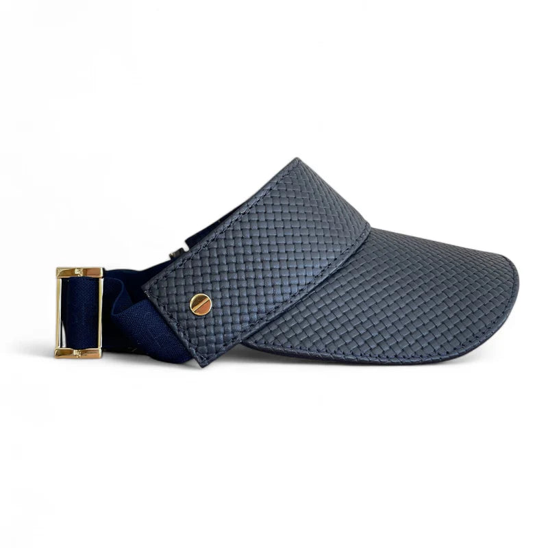 VISOR - NAVY BASKET WEAVE