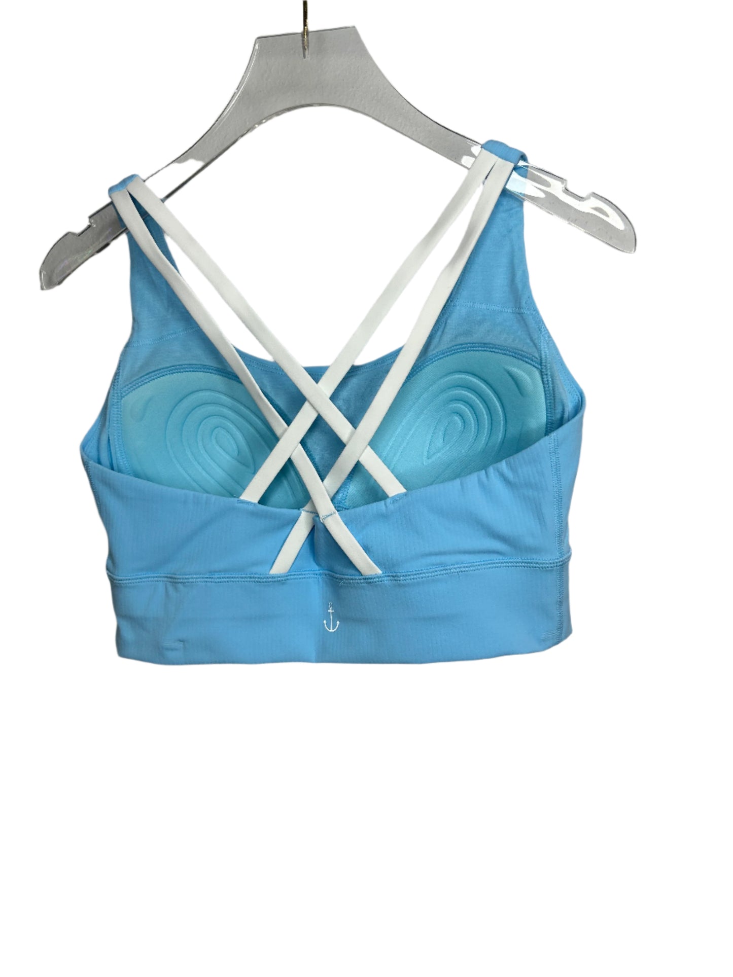 GIANNA RIBBED BRA ROBIN BLUE