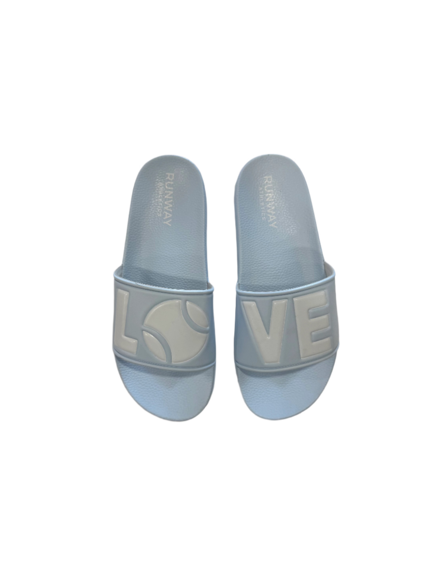 LOVE SLIDES BABY BLUE