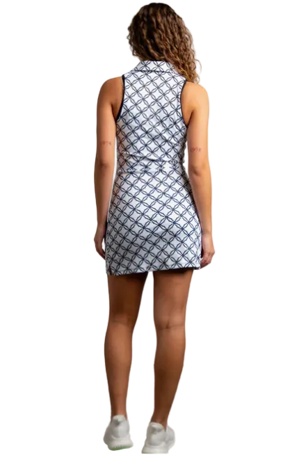 STELLA ZIP DRESS - BLACK DIAMOND FLORAL