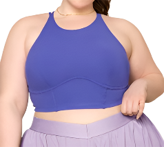 CLEO CORSET CROP BRALETTE IRIS