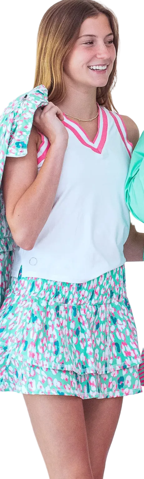 RUFFLE SKIRT - ANIMAL