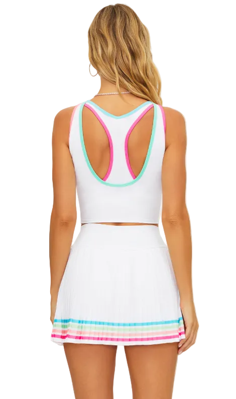 ANALIE SKIRT - HIBISCUS COVE WHITE