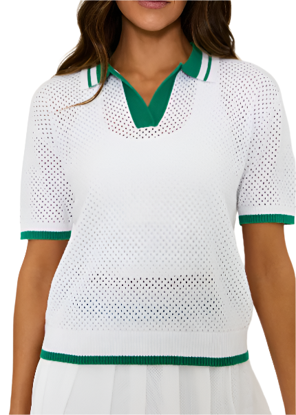 GIANA TOP - COURTSIDE WHITE