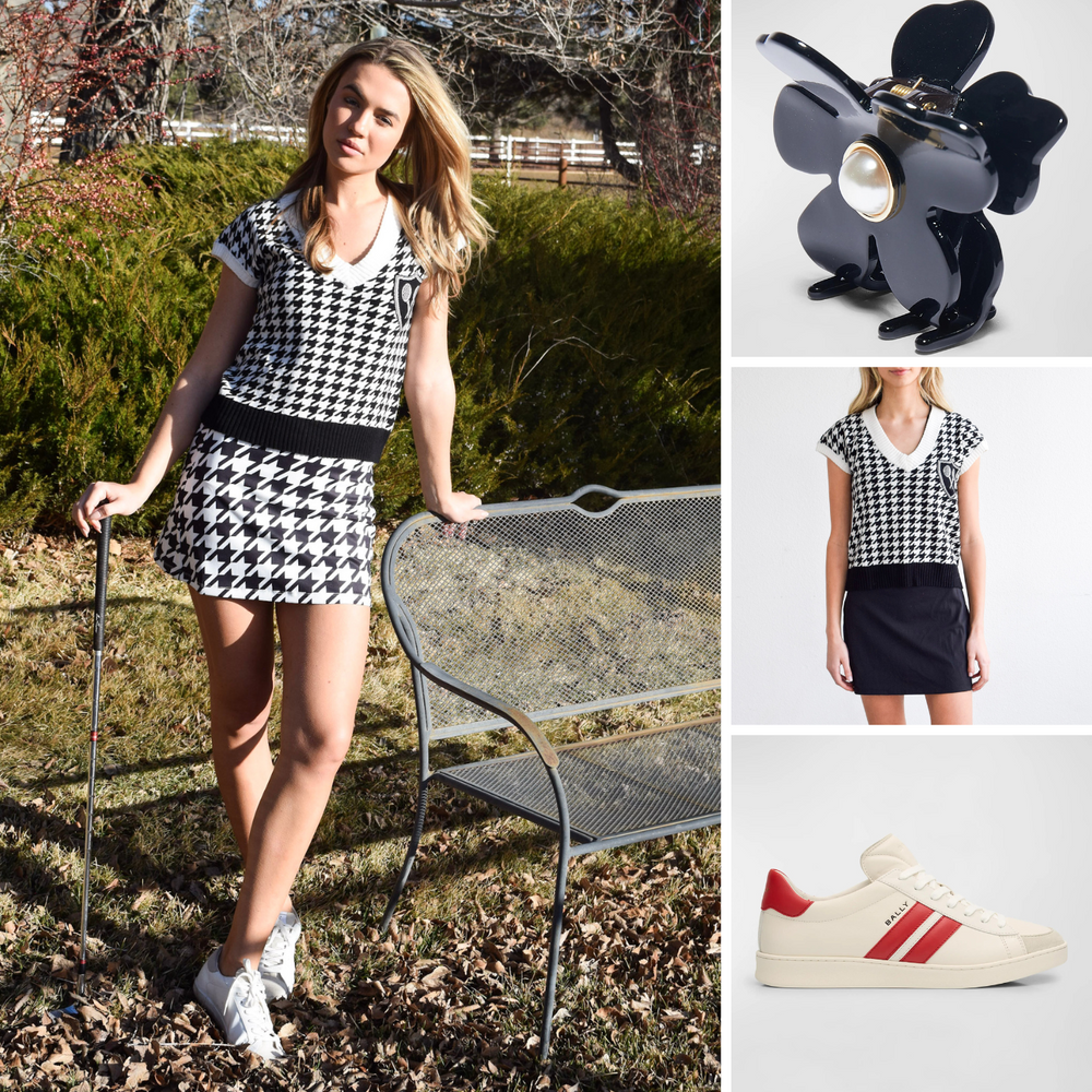 HOUNDSTOOTH SKIRT