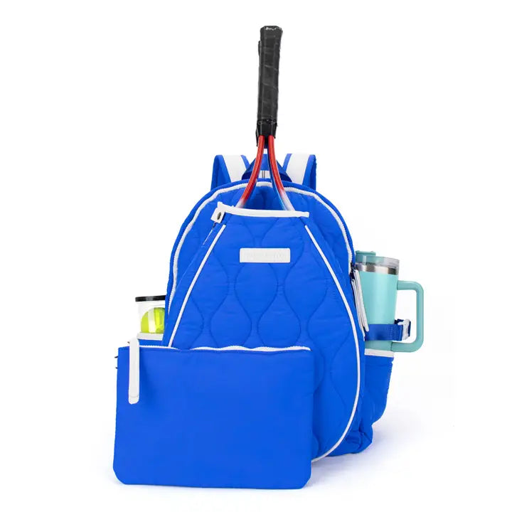 TENNIS COURTSIDE BACKBPACK - ELECTRIC BLUE