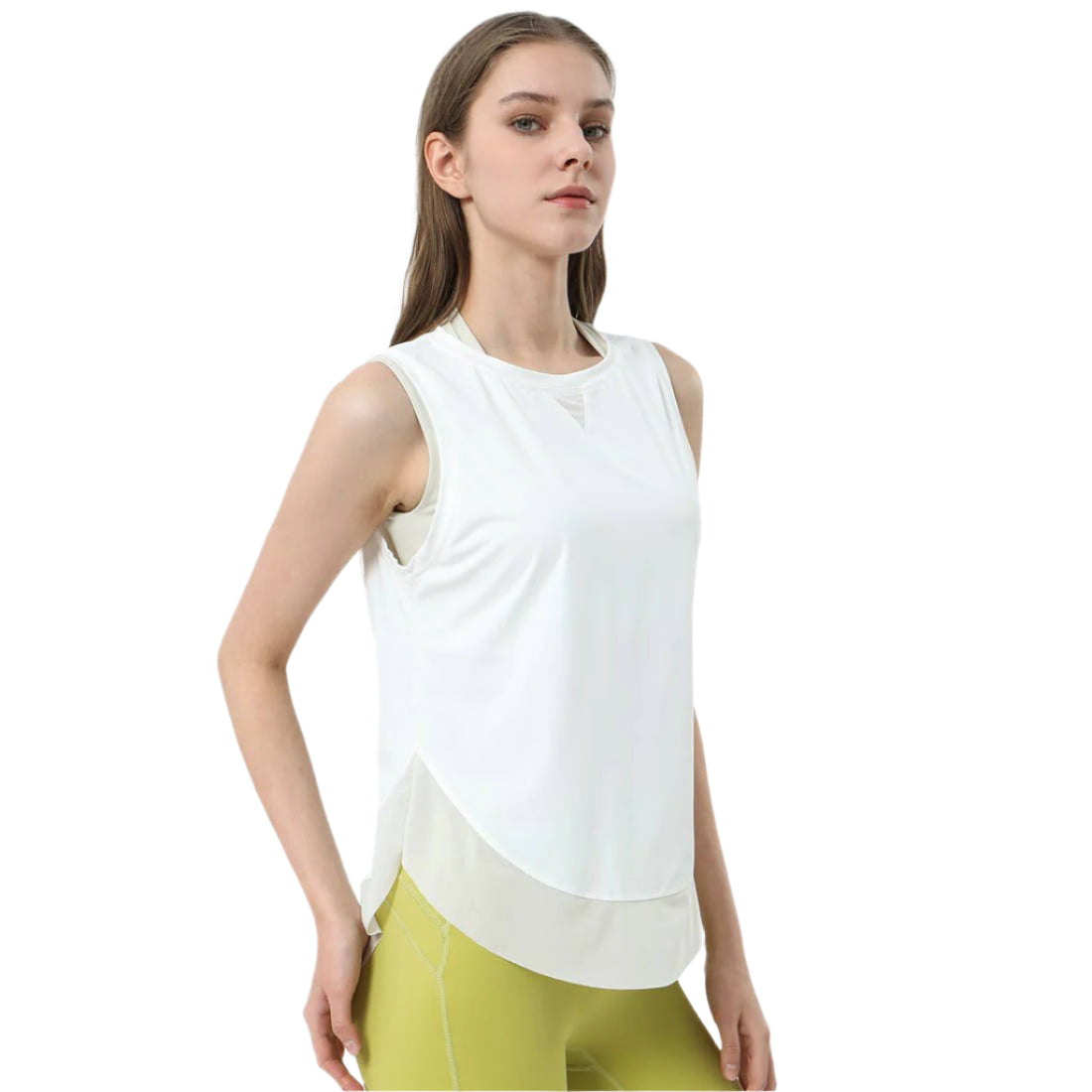 MESH SPORTS TANK - WHITE