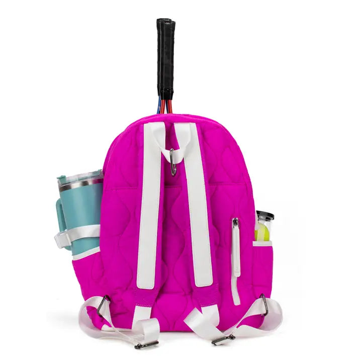 TENNIS COURTSIDE BACKPACK - VIVID PINK
