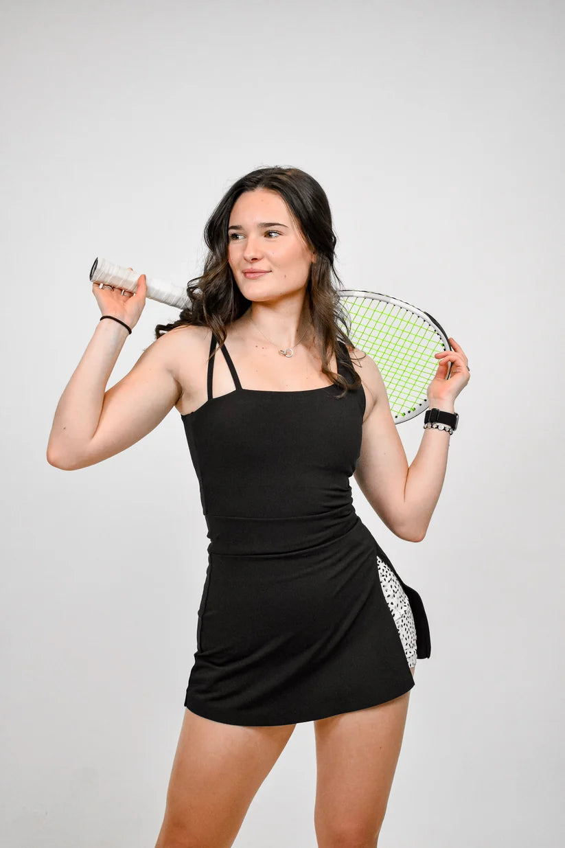 LOVE MATCH DRESS - BLACK