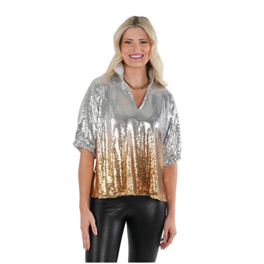 POPPY TOP - OMBRE SEQUINS