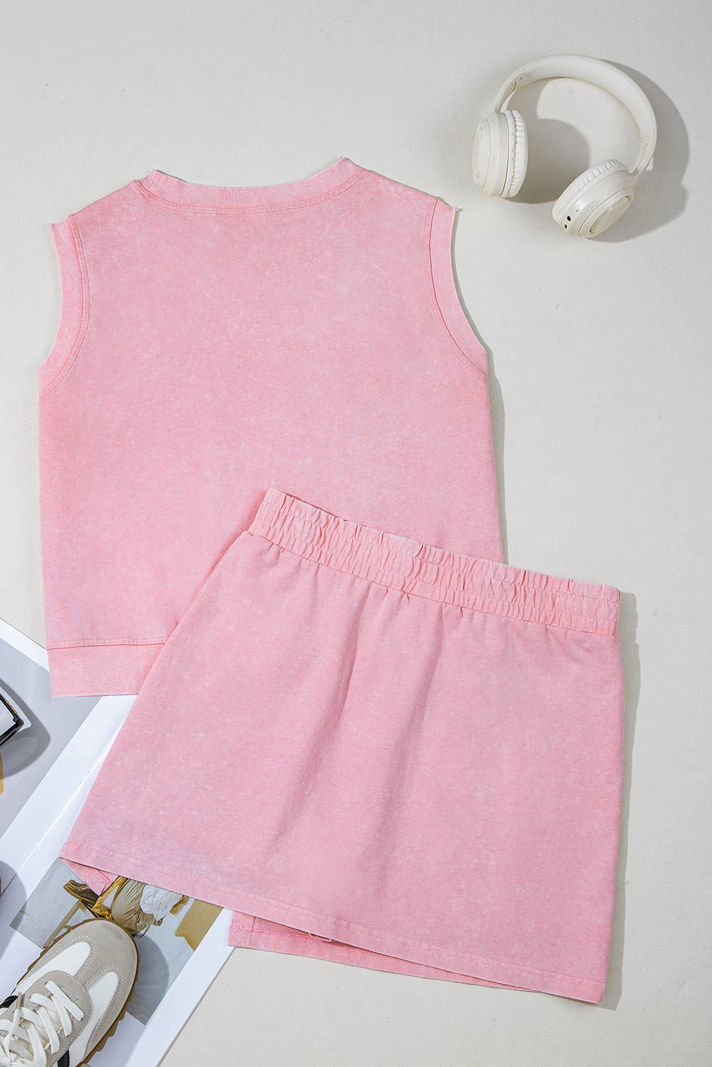 SPLIT SKIRT SET - MINERAL YELLOW