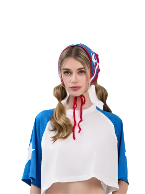CROP STAR JERSEY - BLUE