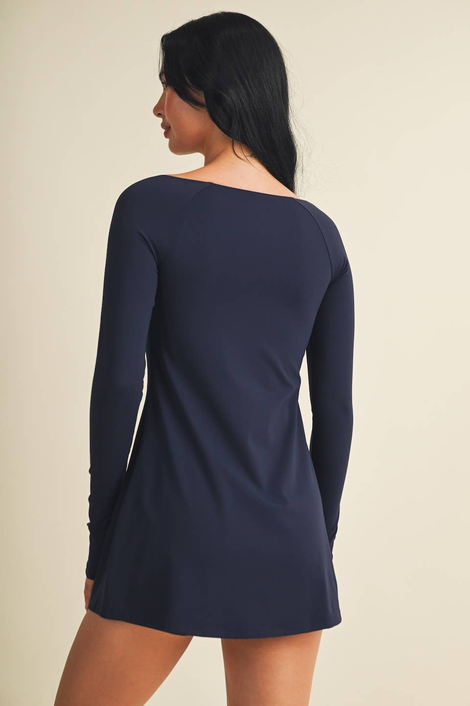 LS SWEETHEART DRESS - BLACK