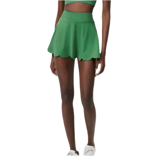 SCALLOP SKIRT - KELLY GREEN