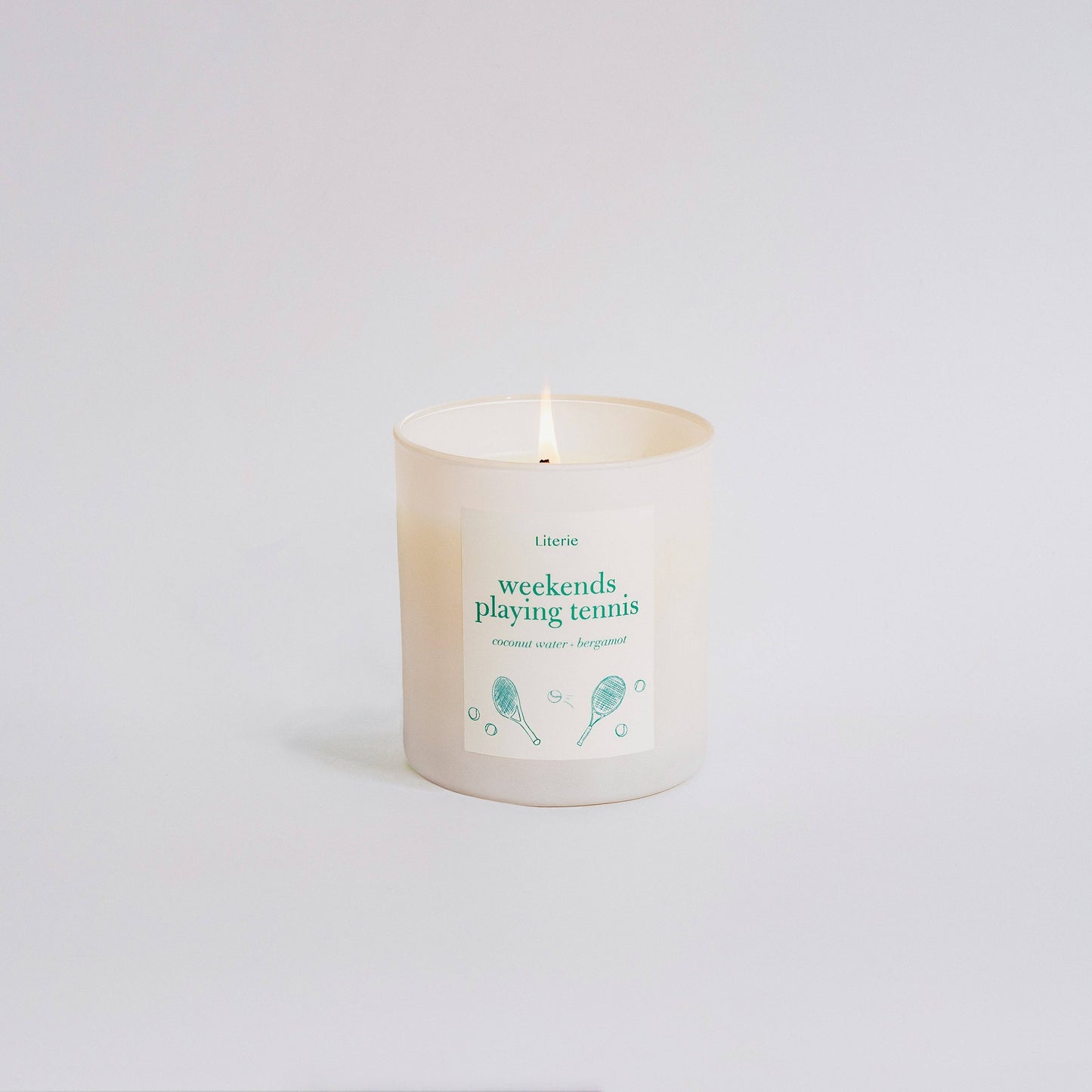 WEEKENDS PLAYING TENNIS CANDLE