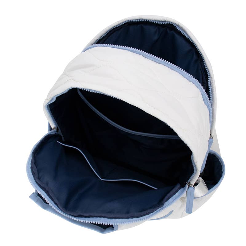 TENNIS COURTSIDE BACKPACK - WHITE/BLUE