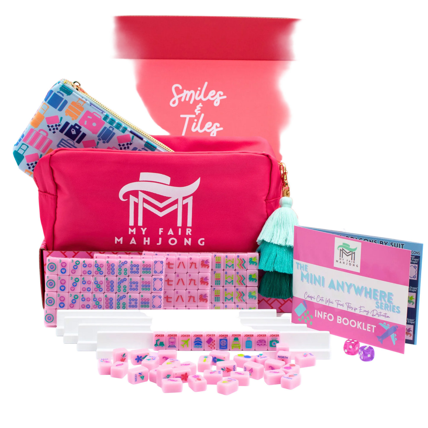 MINI TRAVEL MAHJONG  |  Mini Anywhere Series  |  Pink