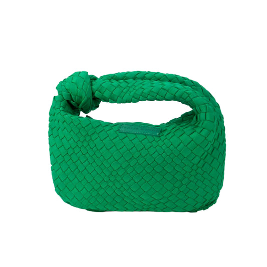 Woven Knot Bag - Kelly Green