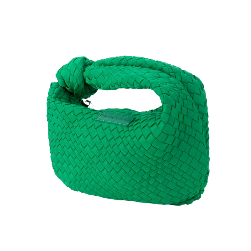 Woven Knot Bag - Kelly Green