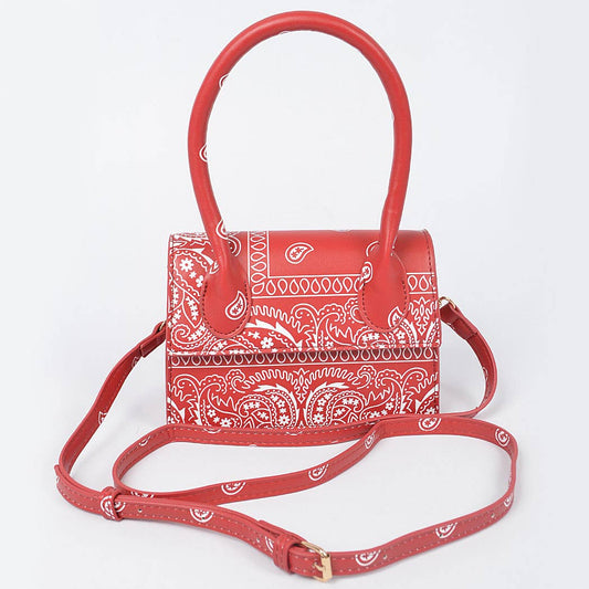 SINGLE FLAP BANDANA BAG - RED