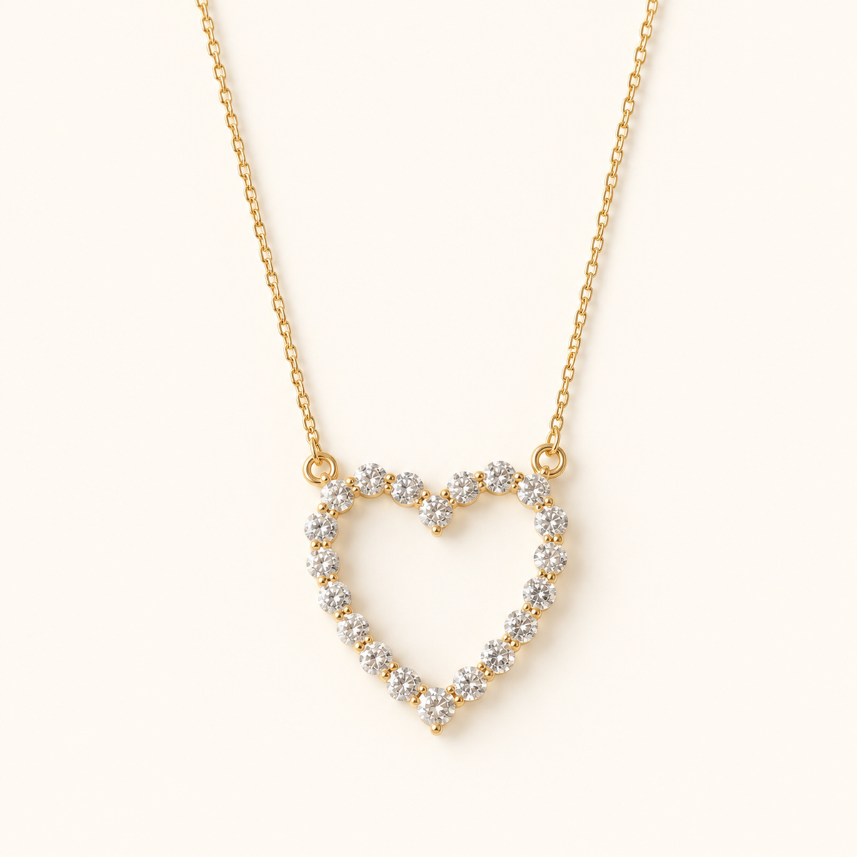 Elizabeth Crystal Heart Necklace