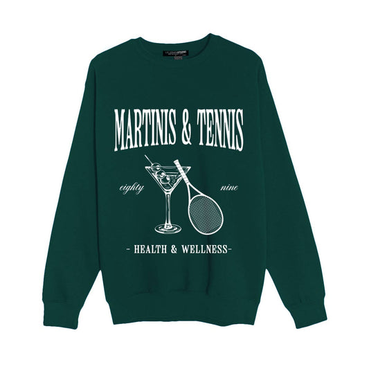 MARTINIS & TENNIS SWEATSHIRT
