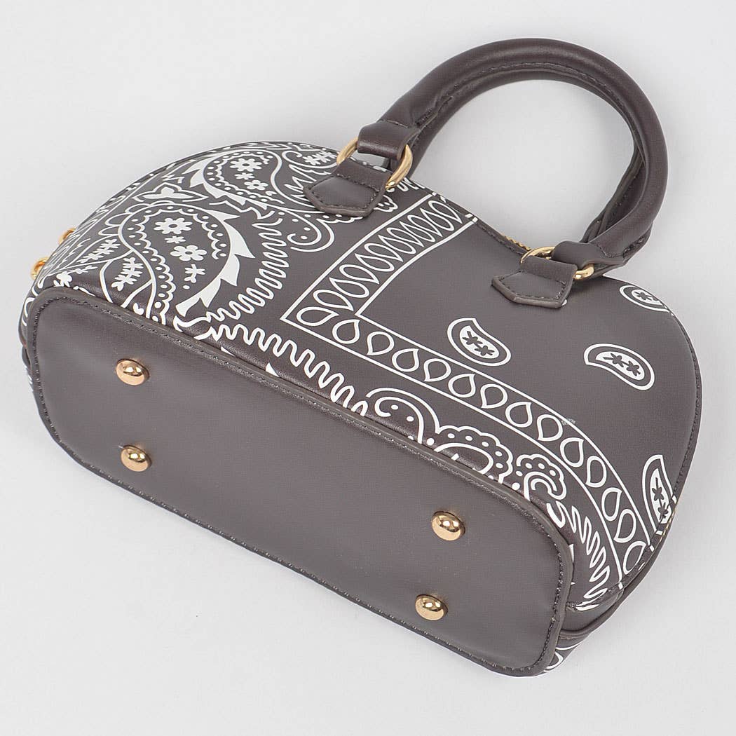 HANDLE BAG - BANDANA BROWN