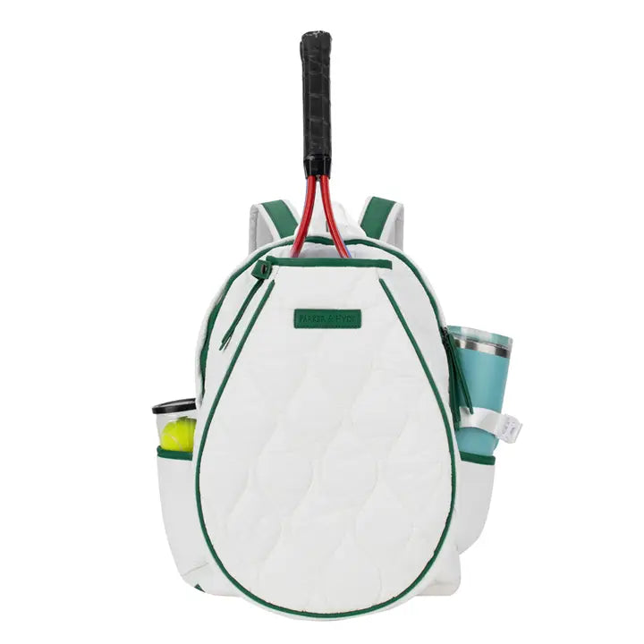 TENNIS COURTSIDE BACKPACK - WHITE/GREEN