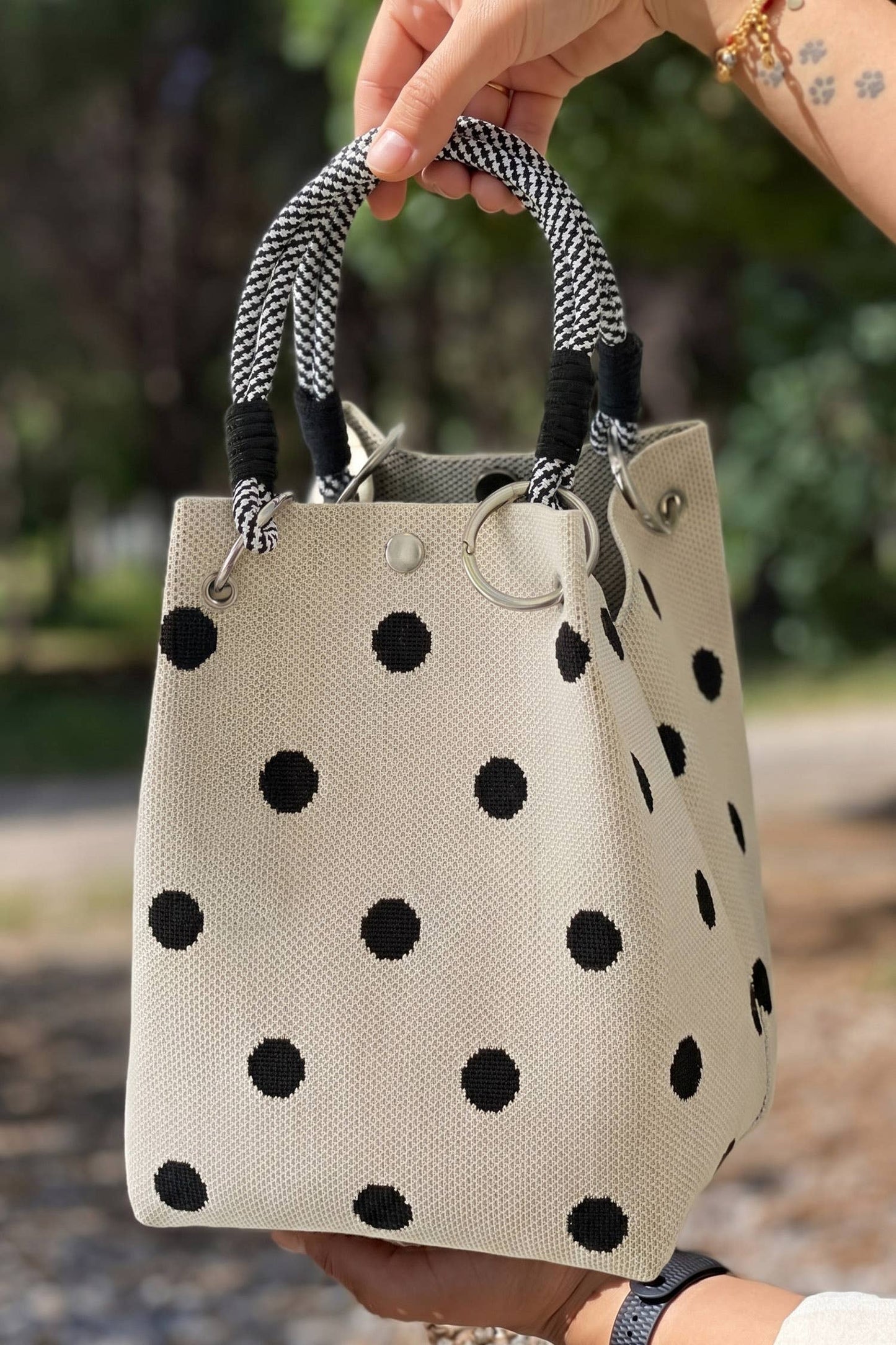 ROPE MINI TOTE - DOTS