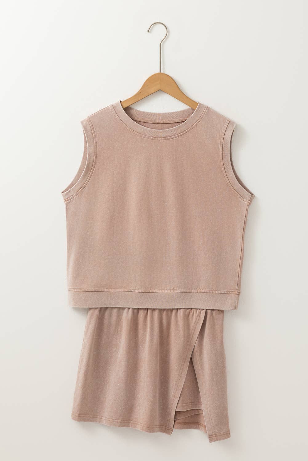 SPLIT SKIRT SET - MINERAL YELLOW