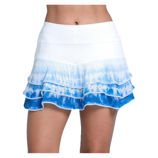 SHIBORI LACE SKIRT- ROYAL