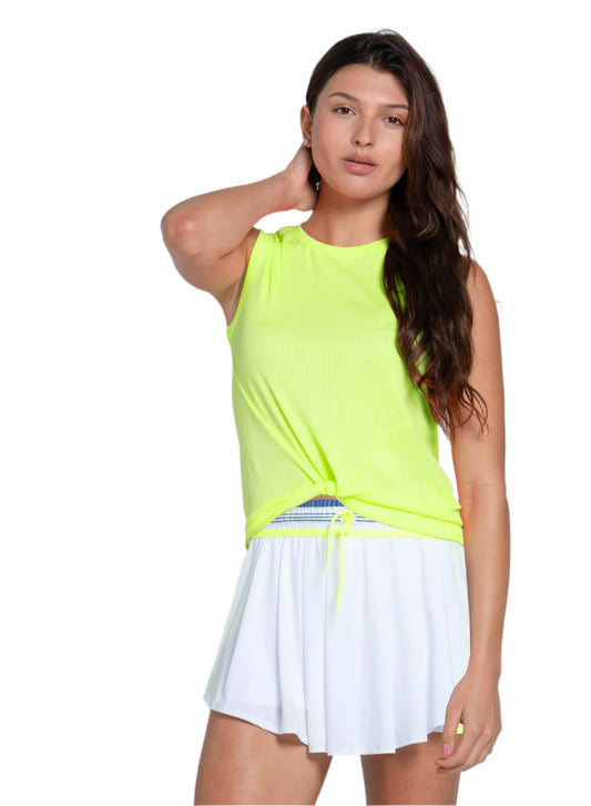 TWIST FRONT TANK - NEON YELLOW