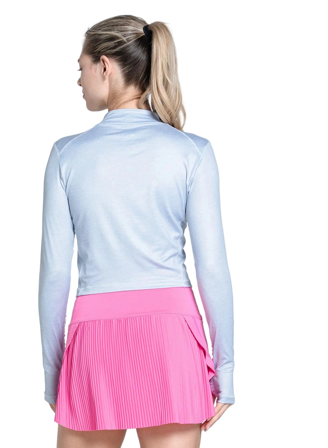 HEATHER MOCK HIP FIT LONG SLEEVE- HGRY