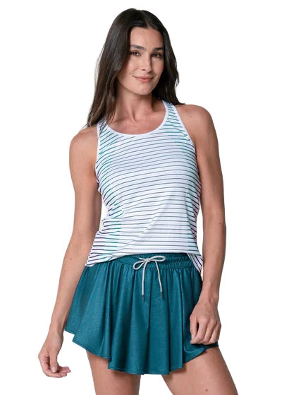 CONTOUR RIB TANK - WHITE