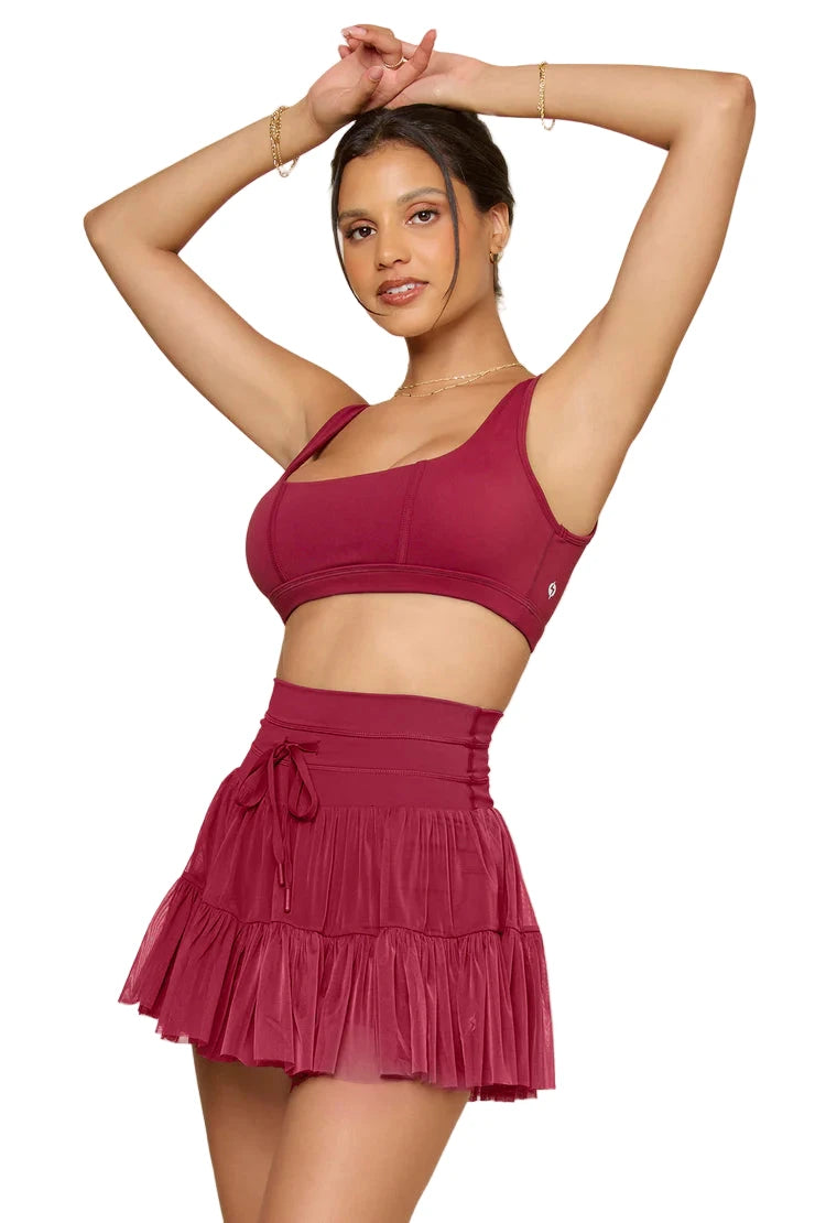 PIROUETTE SKORT - CRIMSON