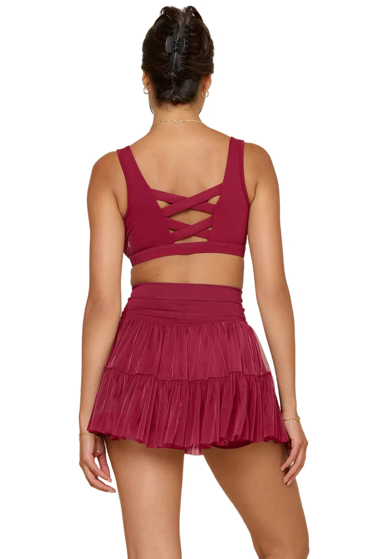 PIROUETTE SKORT - CRIMSON