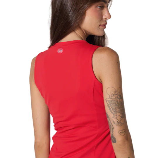 COURTSIDE DRESS - CHERRY
