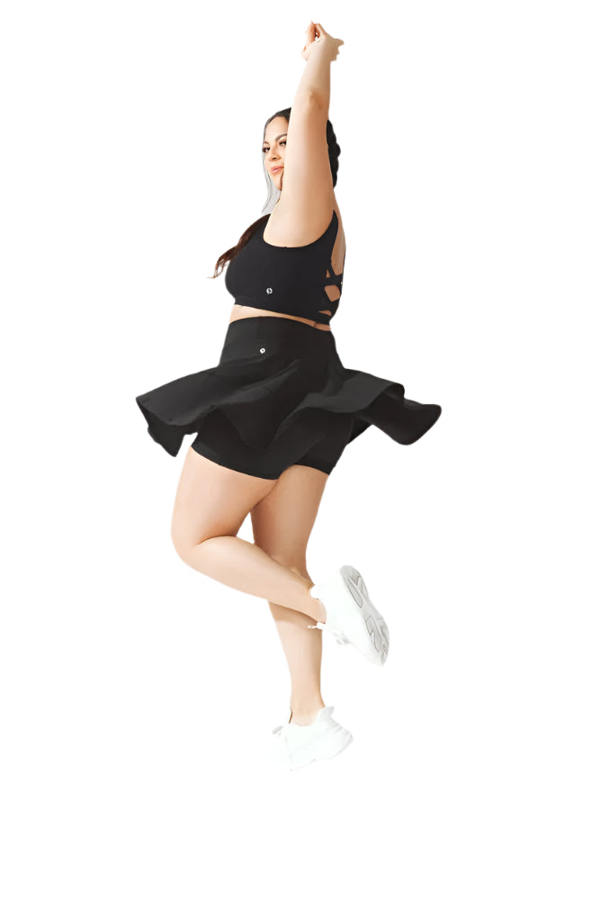 TWIRL SKORT - BLACK