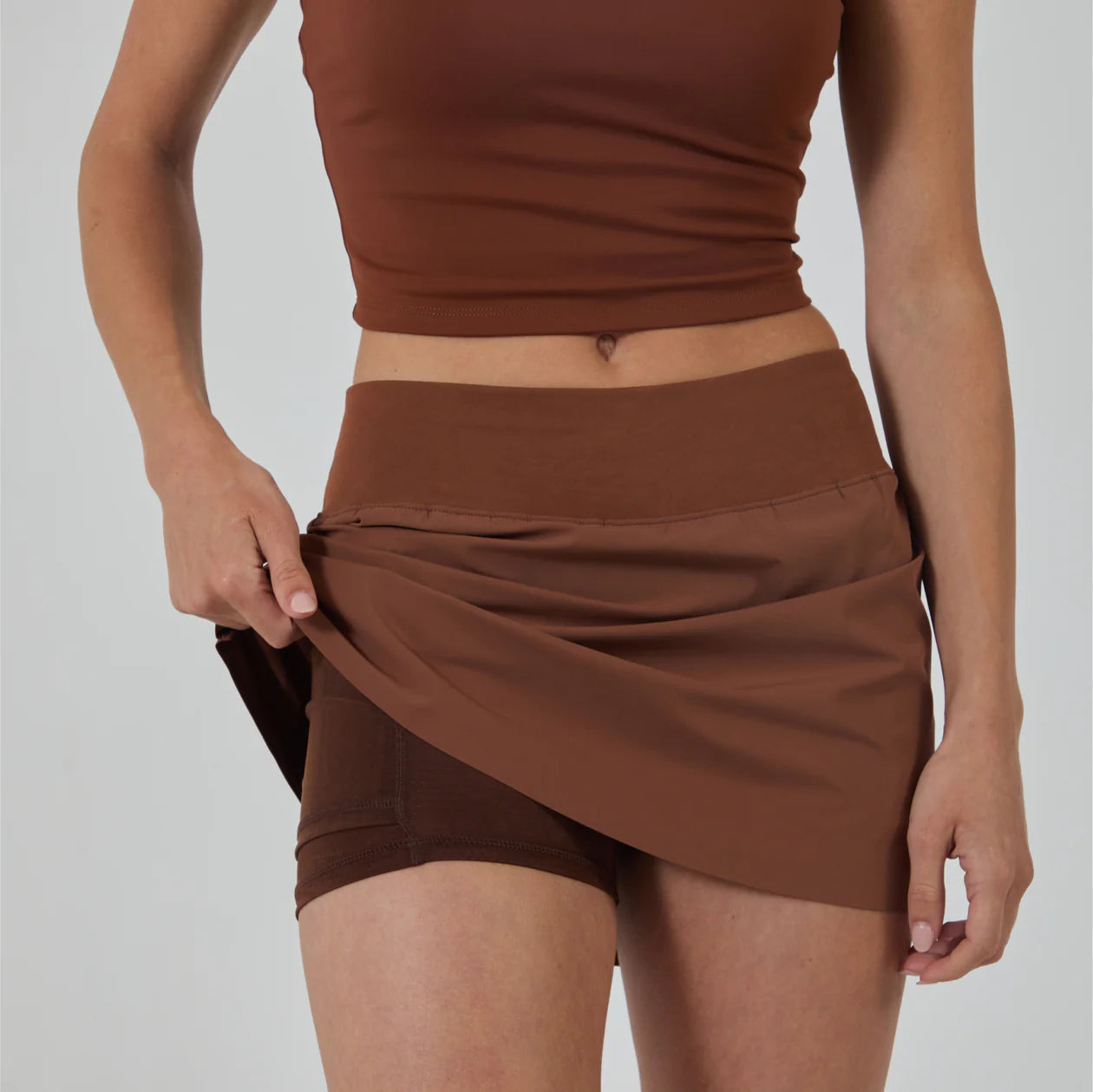 RUSH SKIRT - COGNAC