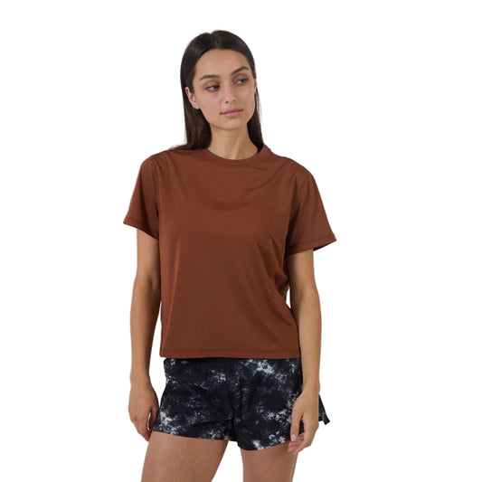 VOLLEYSOFT TEE - COGNAC