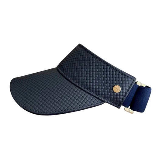 VISOR - NAVY BASKET WEAVE