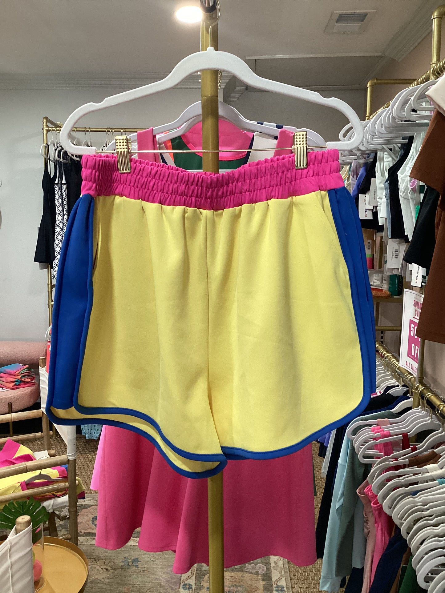YELLOW MULTI SHORT