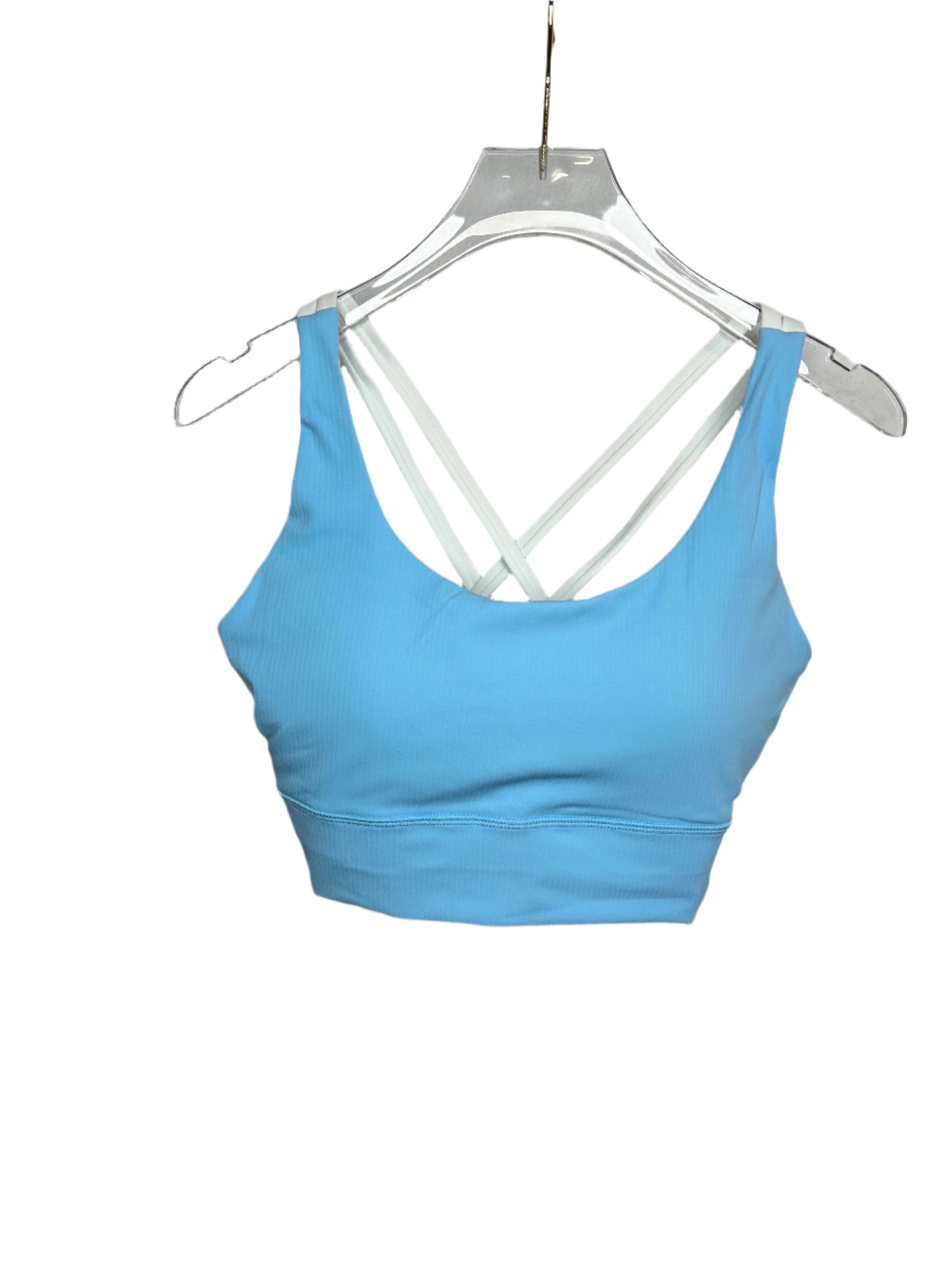 GIANNA RIBBED BRA ROBIN BLUE