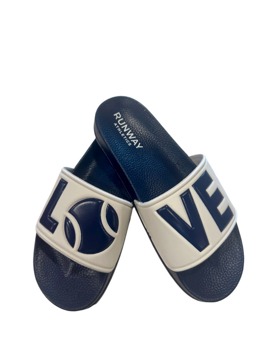 LOVE SLIDES NAVY BLUE