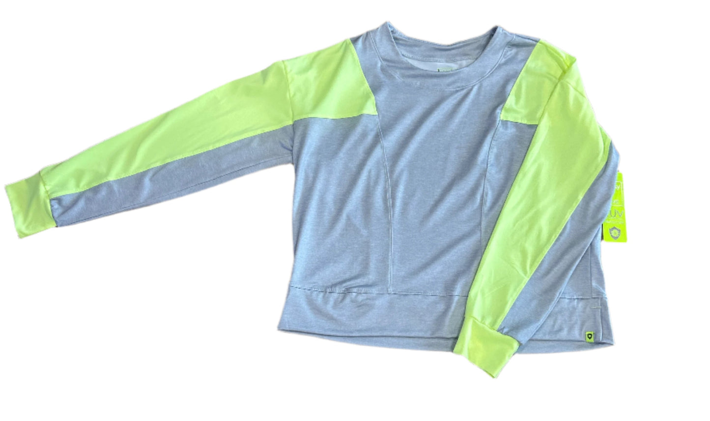 COLORBLOCK LONG SLEEVE- HEATHER GREY